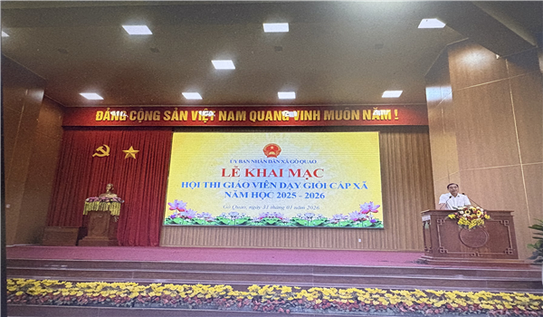   KHAI MẠC HỘI THI GIÁO VIÊN DẠY GIỎI CẤP XÃ NĂM HỌC 2025-2026